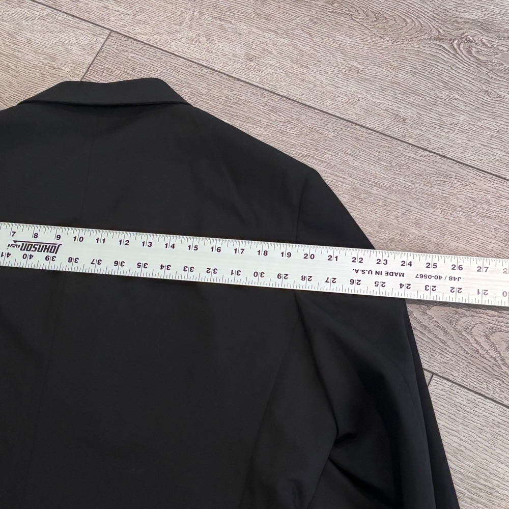Nordstrom Rack Tuxedo Blazer Mens 48L Black Trim Fit Satin Lapel Formal Jacket - Picture 8 of 9